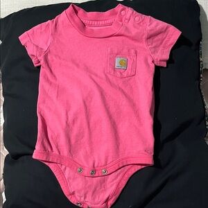 Carhartt Pink Kids One Piece Bodysuit